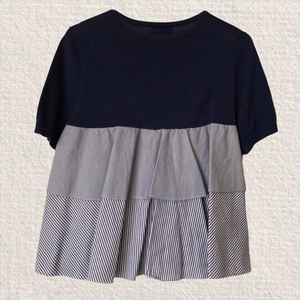 VINEYARD VINES Knitted Tee with Ruffles